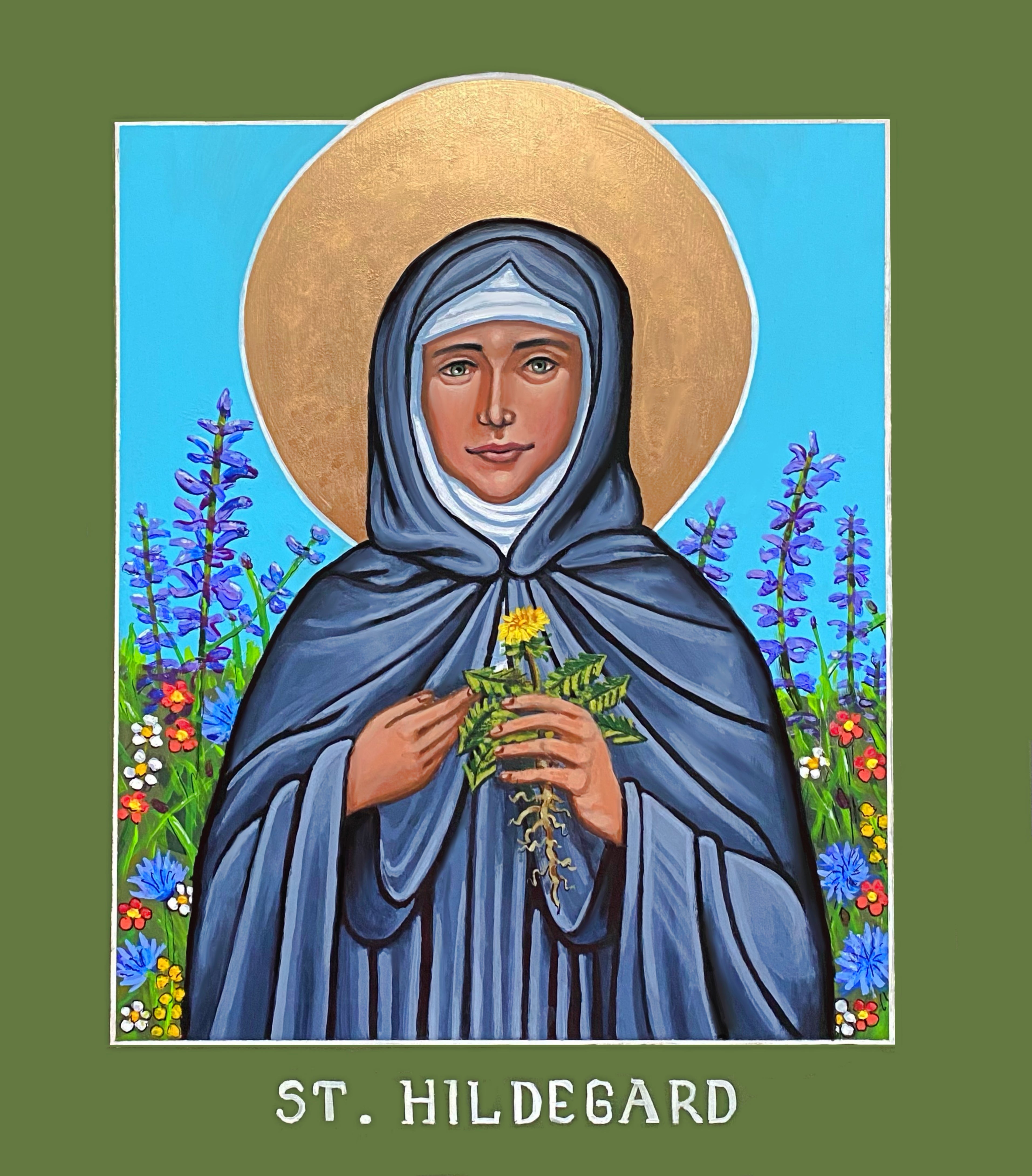 Die heilige Hildegard von Bingen – Kelly Latimore Icons