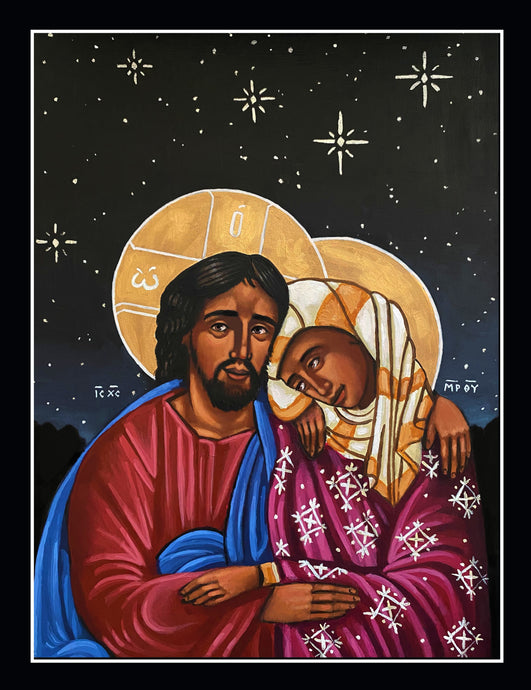 Jesus Hugs His Mother ( After Cimabue)