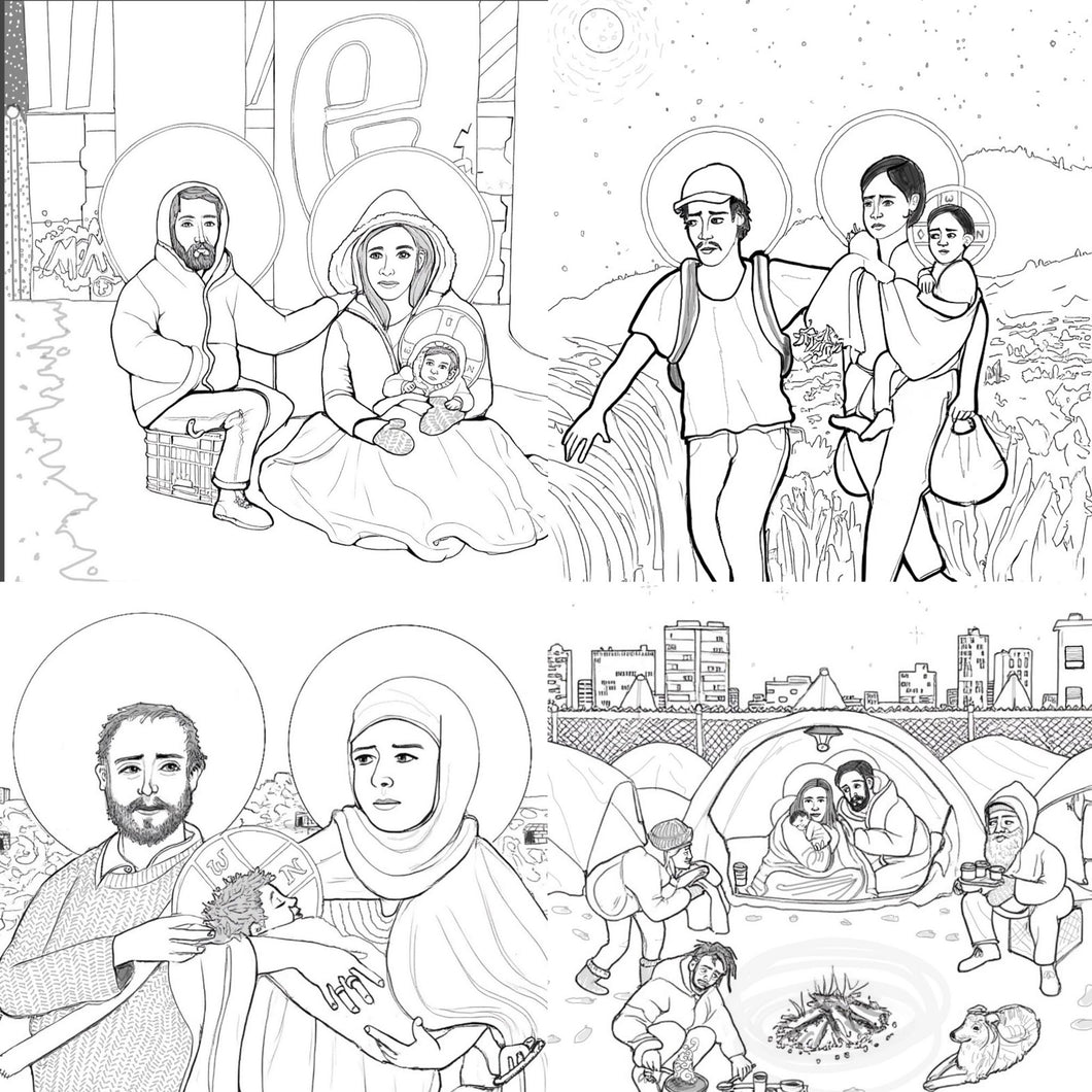 Advent Coloring Pages Bundle