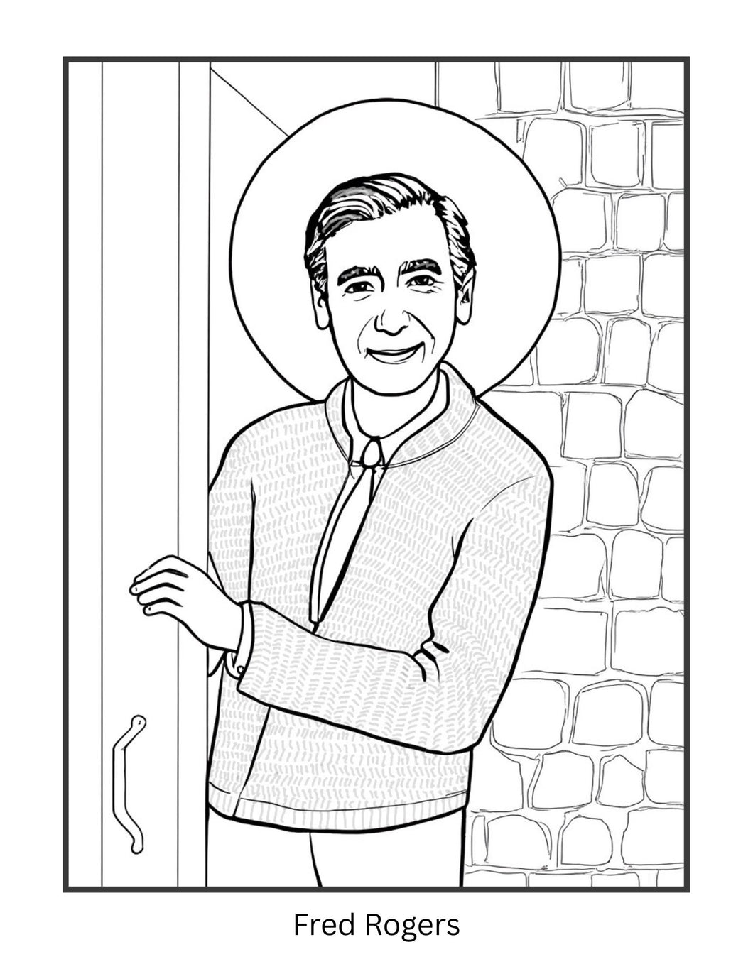 Fred Rogers Coloring Page