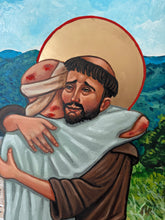 Load image into Gallery viewer, St. Francis and Leper Original Icon
