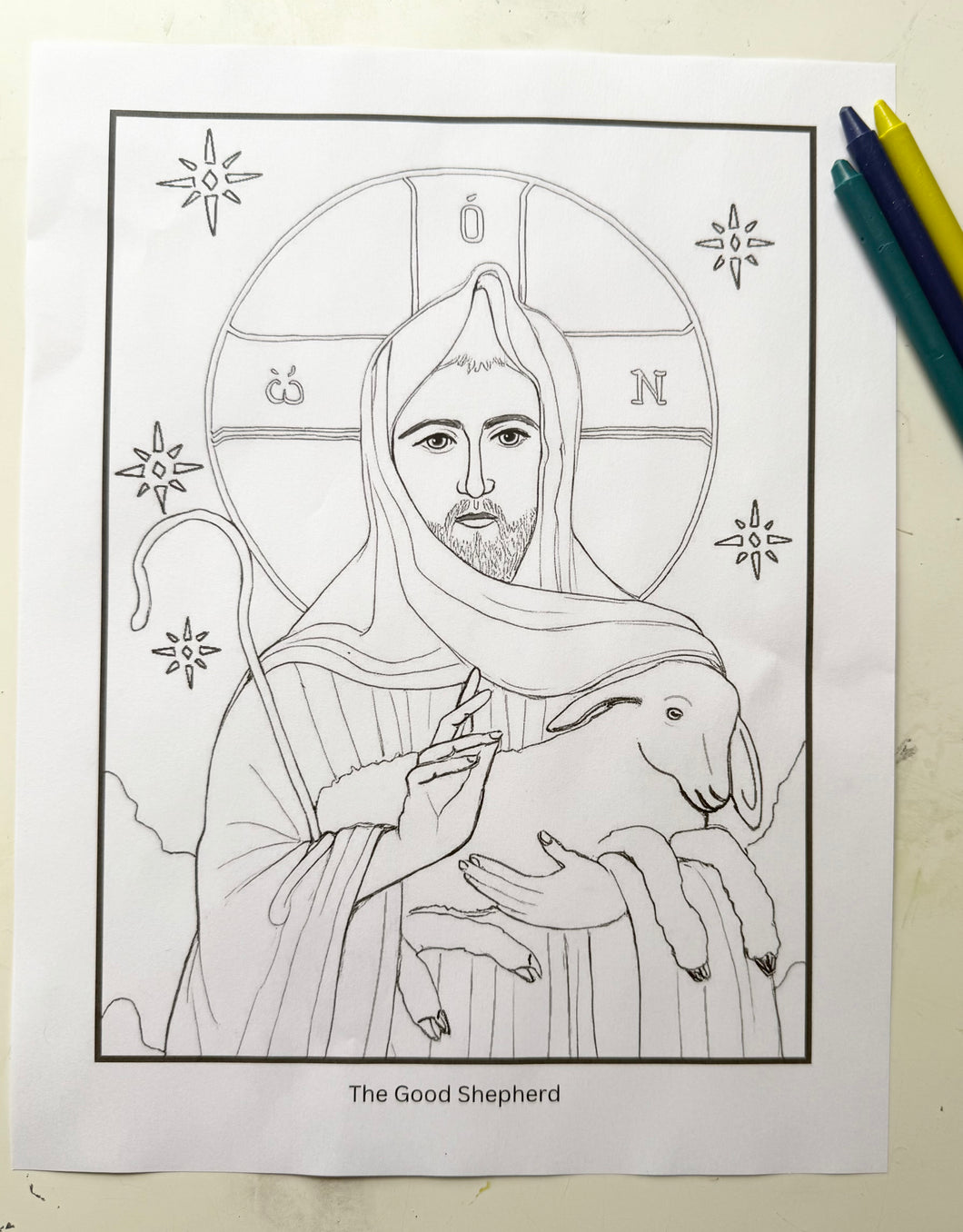 The Good Shepherd Coloring Page