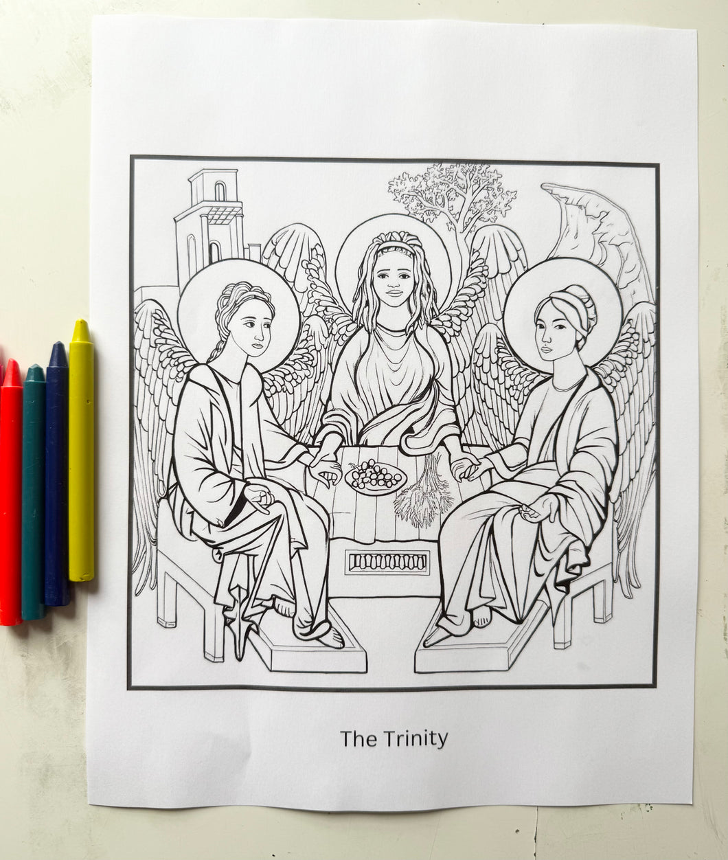 The Trinity Coloring Page