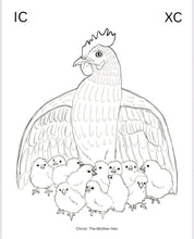 Load image into Gallery viewer, Christ the Mother Hen Coloring Page
