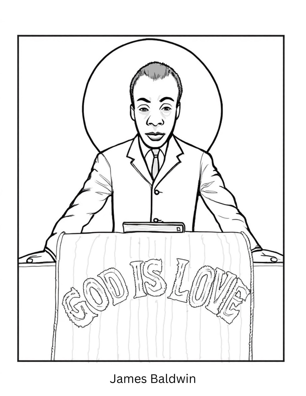 James Baldwin Coloring Page