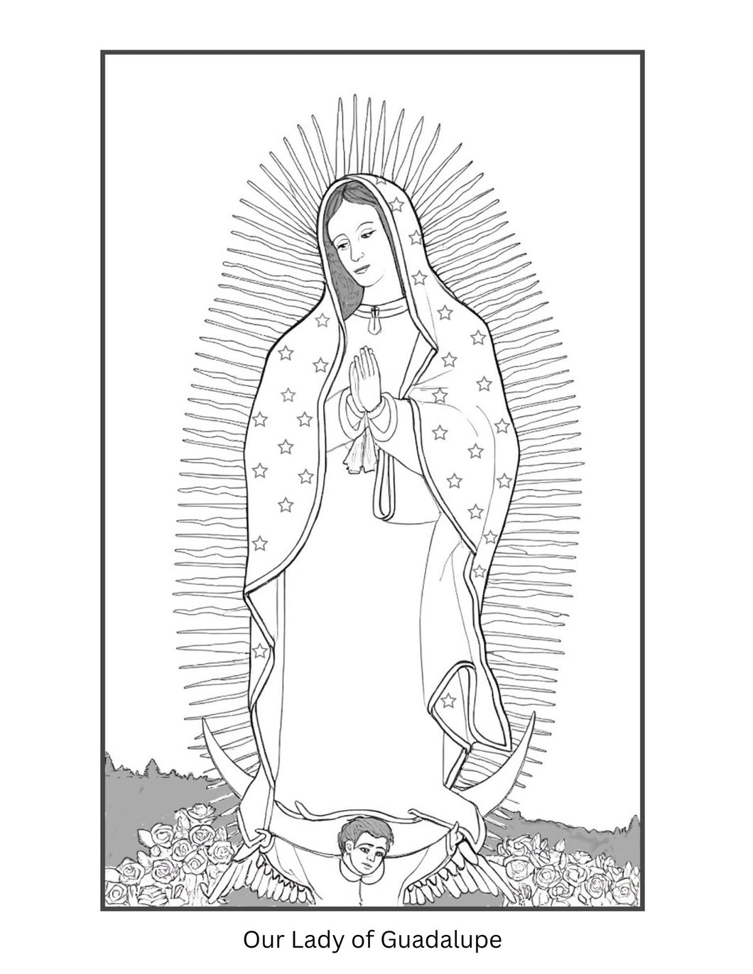Our Lady of Guadalupe Coloring Page