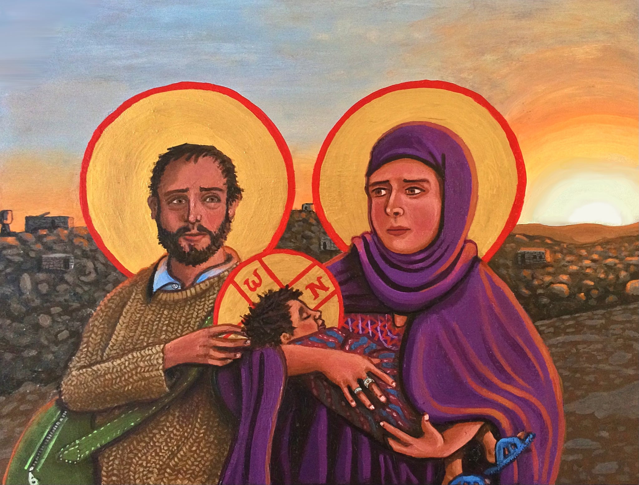 Refugees: The Holy Family Digital Image – Kelly Latimore Icons