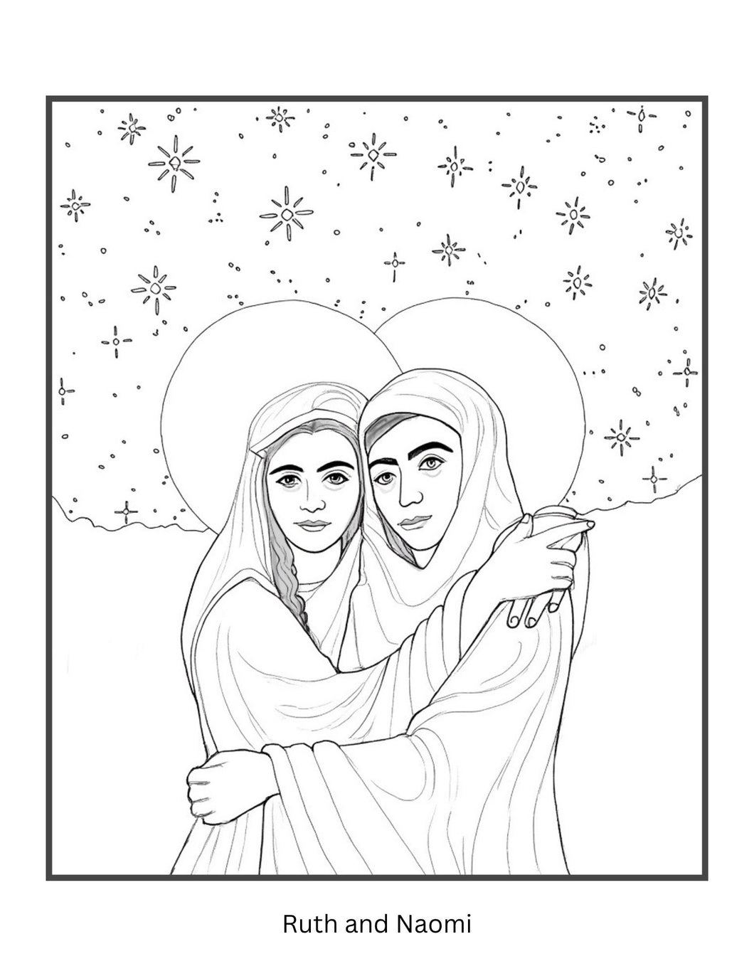 Ruth and Naomi Coloring Page