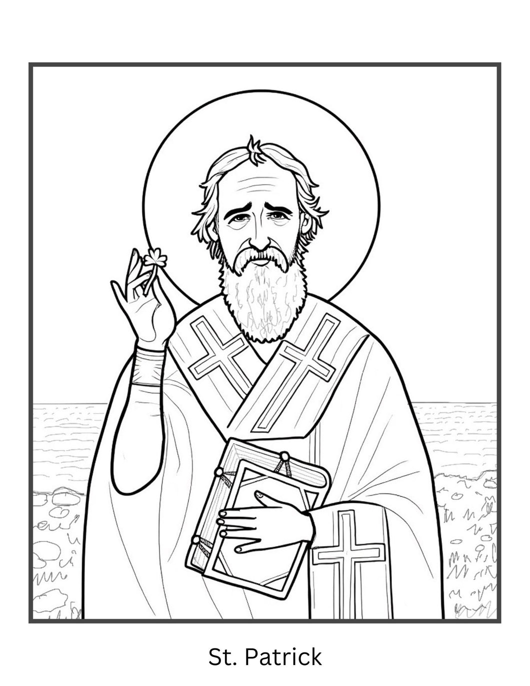St. Patrick Coloring Page