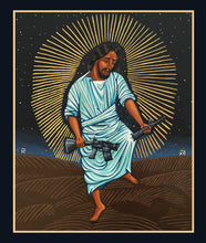 Load image into Gallery viewer, Christ Breaks the Rifle Prayer Candle
