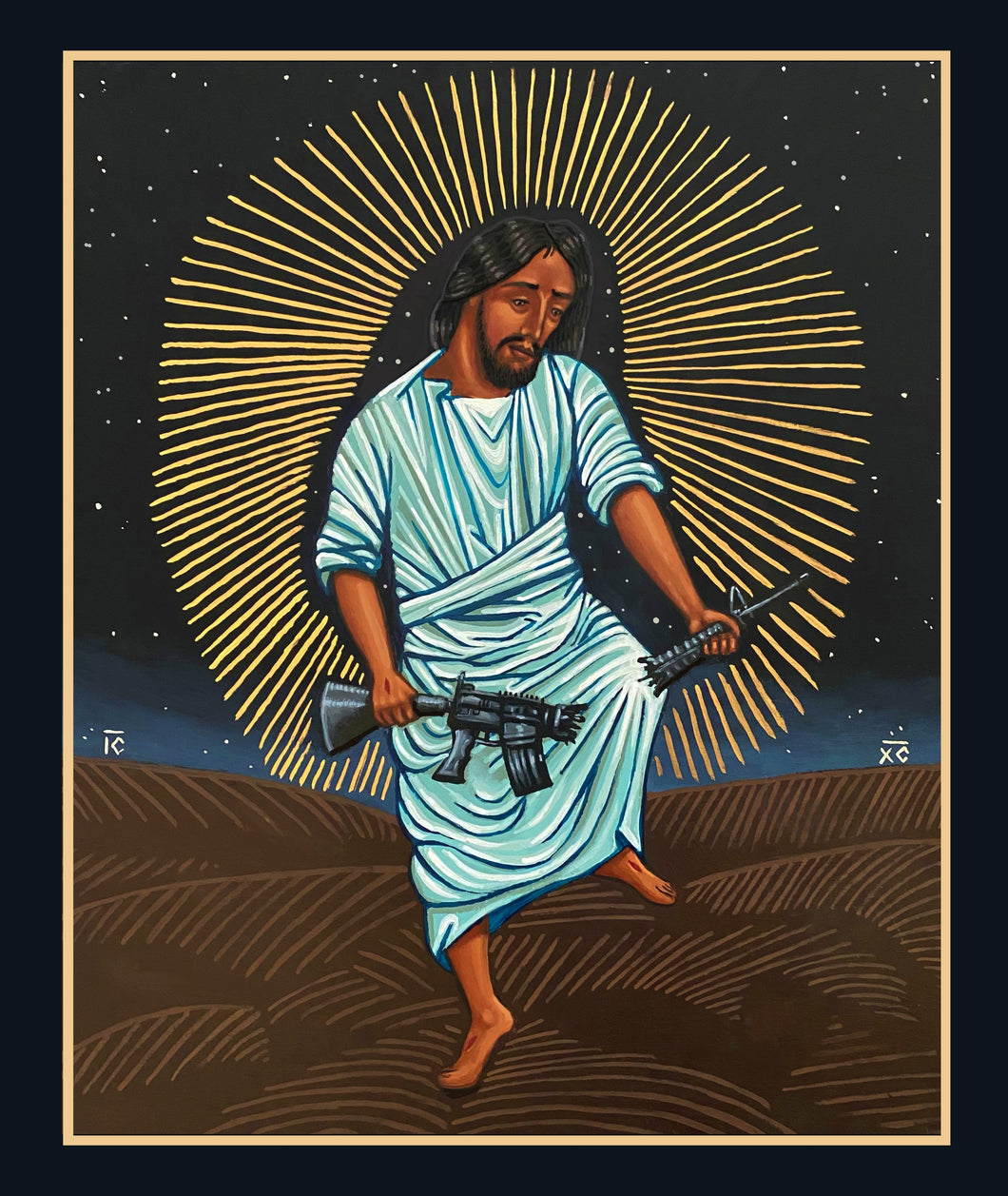 Christ Breaks the Rifle Digital Image