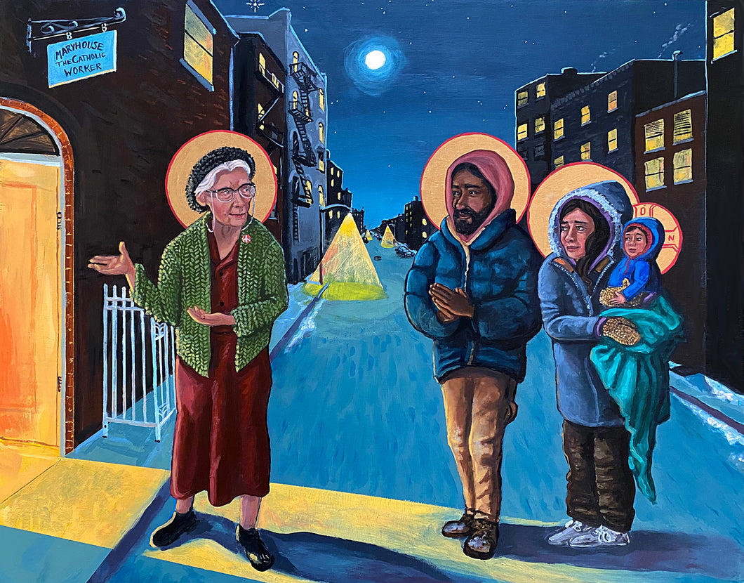 Dorothy Day and the Holy Family of the Streets Digital Image