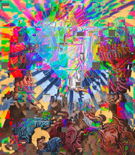 Load image into Gallery viewer, Glitch Transfiguration Prayer Candle
