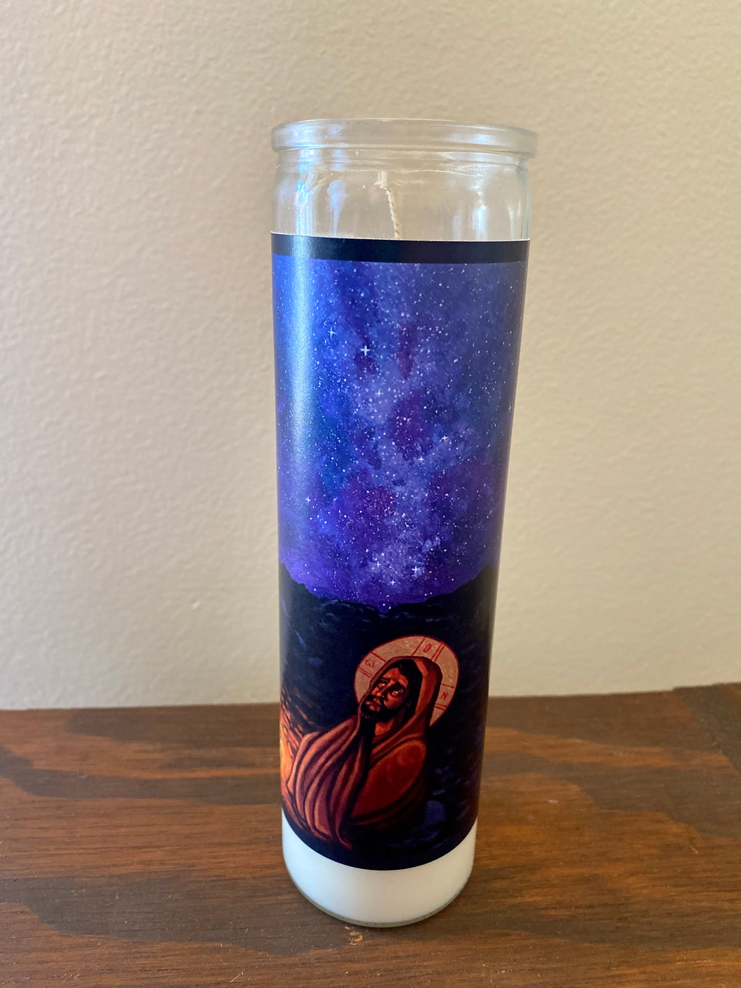 Christ in the Wilderness Prayer Candle