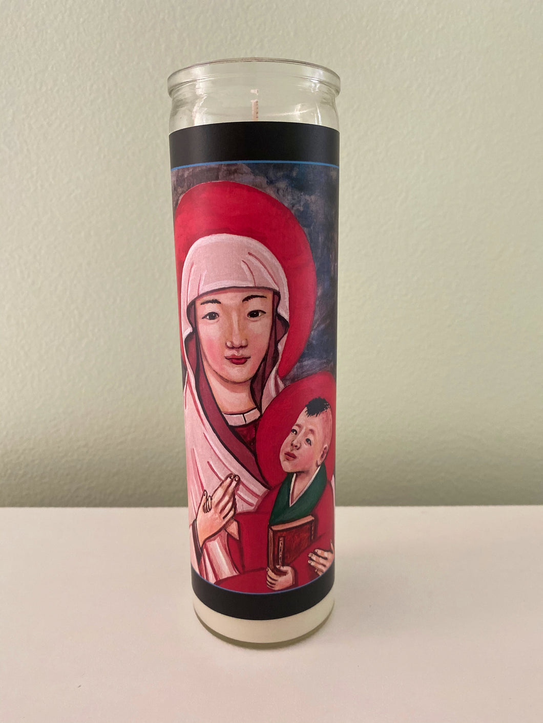 Madonna and Child Prayer Candle