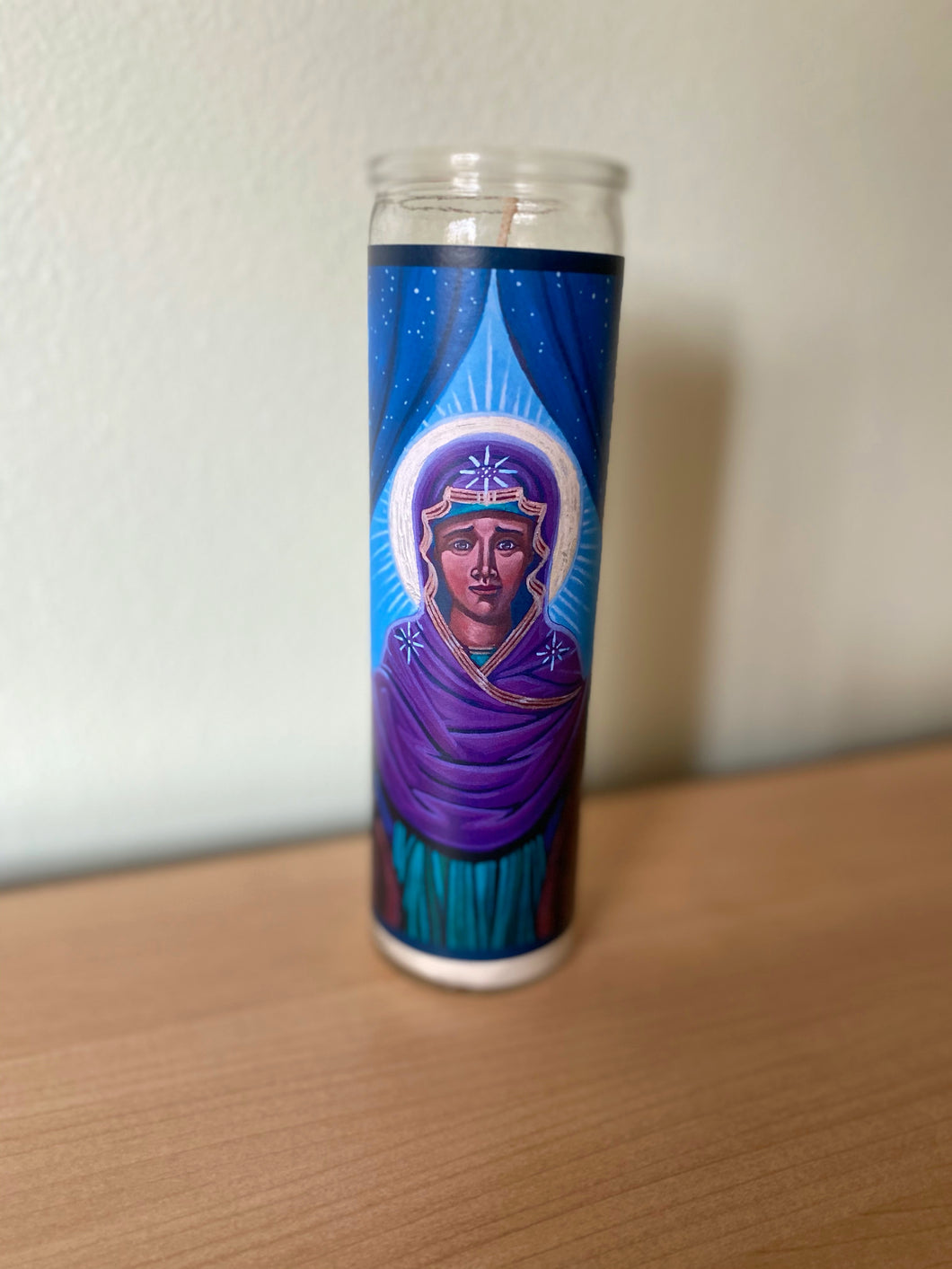 Our Lady Who Removes Walls Prayer Candle